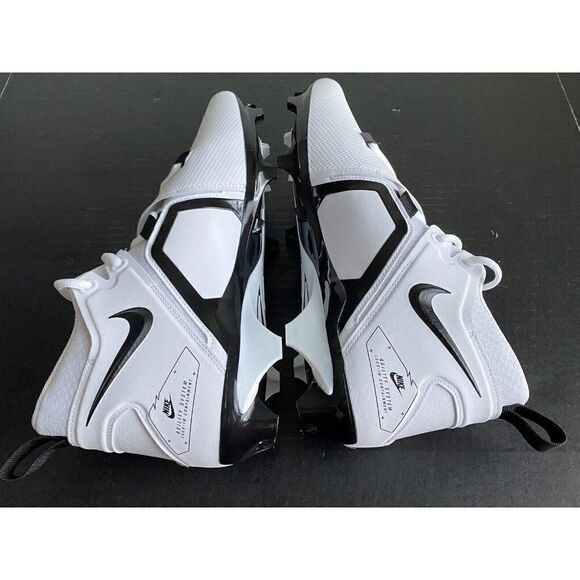 Nike Alpha Menace Pro 3 Panda White Football Cleats CT6649-100 Men’s Size 11.5 - Picture 7 of 9